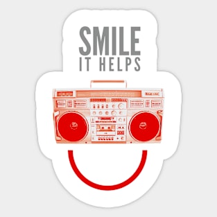 Smile It Helps Sticker